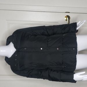 DKNY Black Down Puffer Coat Size Small